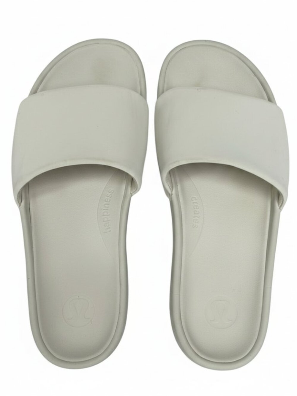 Lululemon Restfeel Slide Sandals Cream Size 10